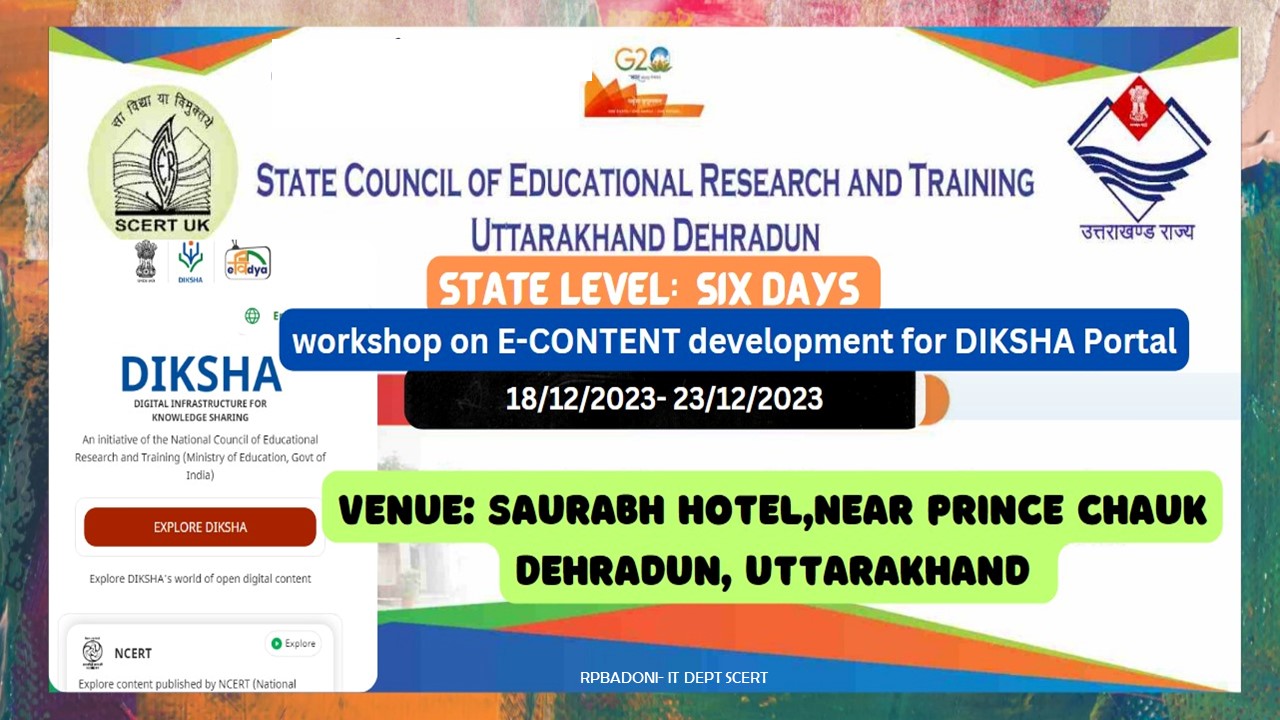Workshop-2 Diksha portal-E Content Development